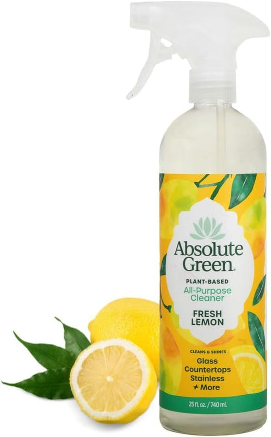 All Purpose Cleaner Spray, Non-Toxic, Kitchen, Bath, Countertop, Stainless, Safe around Kids + Pets, Natural Lemon Scent, 25 oz (1 Pack)