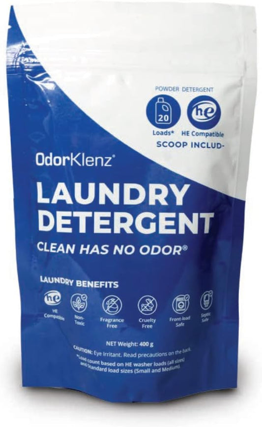 Powder Laundry Detergent, Odor and Stain Removal for clothes, towels, linens, etc., Non-toxic, Hypoallergenic, Unscented, Safe and Gentle on clothes and skin
