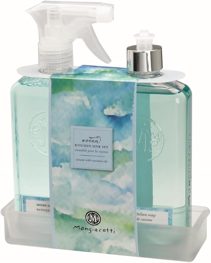 Kitchen and Bath Surface Cleaner Plant-Based Concentrated Liquid Household Cleanser, 14-Ounce, Ocean