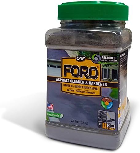 CAF Outdoor Cleaning FORO® Asphalt Cleaner and Hardener for all Asphalt Surfaces (2.8 lbs)