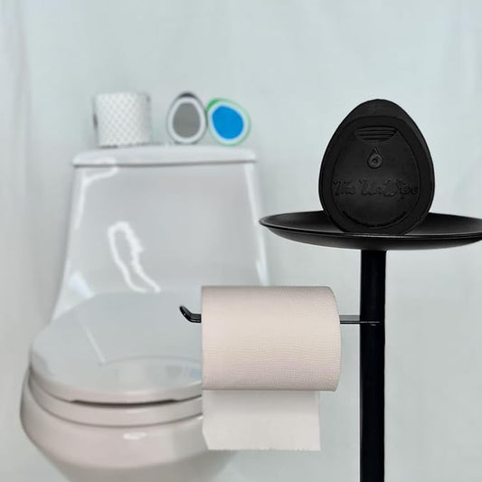 – Textured, Portable, Septic-Safe Tush Cleaning Instead of Flushable or Baby Wipes, Black LE