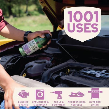 Degreaser - Eco-Friendly (11 oz, Pack of 1), Degreaser Cleaner Spray - Oven Cleaner, Grill & Brake Cleaner, Dissolves Grease & Grime - Plant-Based, No Petroleum, Non-Toxic, No PTFE