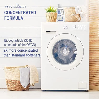 Bleu Lavande - 3 Pack Natural Liquid Laundry Detergent - Concentrated Detergent - Biodegradable - Pure Lavender Essential Oil - No Phosphates - No artificial fragrances - 3x 32.1 Fl Oz