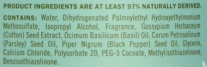MRS. MEYER'S CLEAN DAY Liquid Fabric Softener, Infused with Essential Oils, Paraben Free, Basil, 32 oz - Pack of 6 (192 Loads)