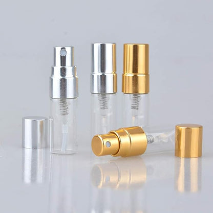 20 Pack Set 10ML and 3ML Protable Refill Bulk Atomizer Spray Travel Perfume Bottle Fine Mist Atomizer Glass Bottle Spray Refillable Perfume Empty Bottle