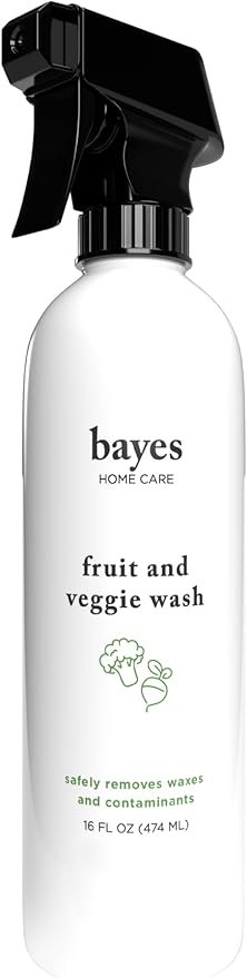 Bayes High-Performance Produce Wash - Fruit and Vegetable Cleaner, Helps Remove Harmful Residue - 16 oz