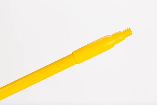 SPARTA 41225EC04 Fiberglass Broom Handle, Mop Handle, Replacement Handle With Acme Threaded Tip For Commercial Cleaning, 48 Inches, Yellow