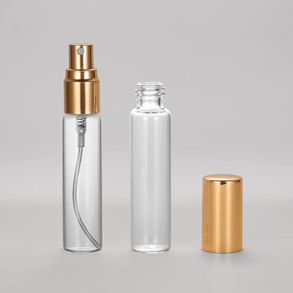 20 Pack Set 10ML and 3ML Protable Refill Bulk Atomizer Spray Travel Perfume Bottle Fine Mist Atomizer Glass Bottle Spray Refillable Perfume Empty Bottle