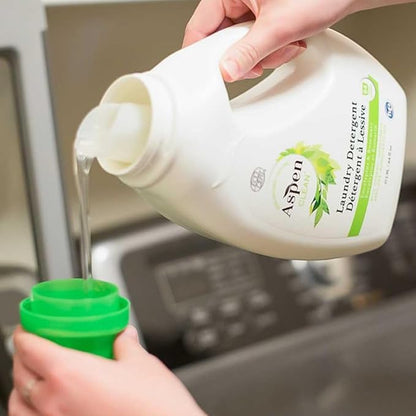 Natural Laundry Detergent Eucalyptus & Rosemary - 100% Natural, Organic, HE Liquid Laundry Detergent - Vegan, Cruelty-Free, Biodegradable - Safe for Babies, Pets & Kids - EWG Certified (2