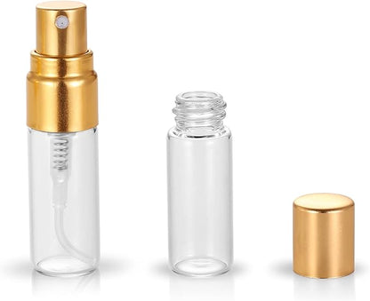 20 Pack Set 10ML and 3ML Protable Refill Bulk Atomizer Spray Travel Perfume Bottle Fine Mist Atomizer Glass Bottle Spray Refillable Perfume Empty Bottle