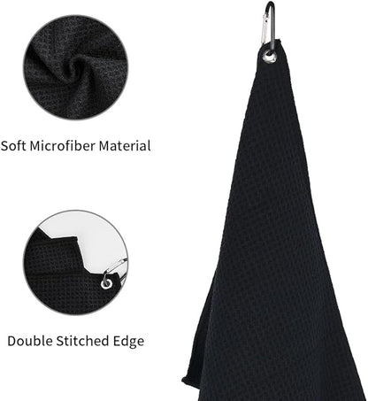 watchget Barista Towels 4 Pack - Espresso Machine Microfiber Cloth Set, 12"x20", Professional Coffee Towels for Barista Coffee Bar Espresso Microfiber Cloth Set Espresso Rag, Black