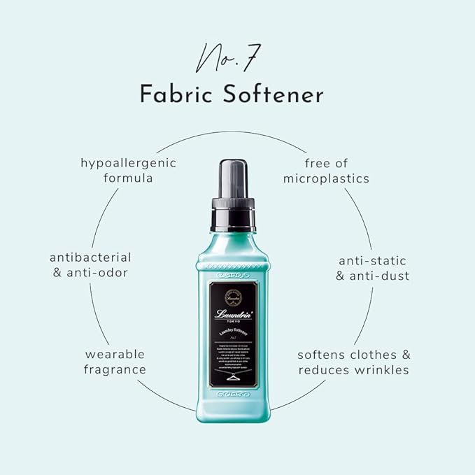 Laundry Softener No.7, 2pk - Fabric Softener Liquid - Eco-Friendly & Plant-Based Softener - Laundry Scent Boosters - Laundry Fabric Softener - Fabric Scent Softener, Health & Household