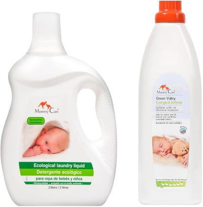 Mommy Care Laundry Detergent + Eco Friendly Organic Fabric Softener