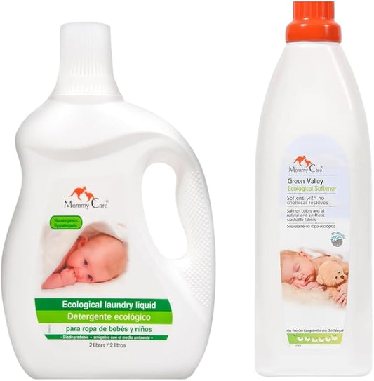 Mommy Care Laundry Detergent + Eco Friendly Organic Fabric Softener