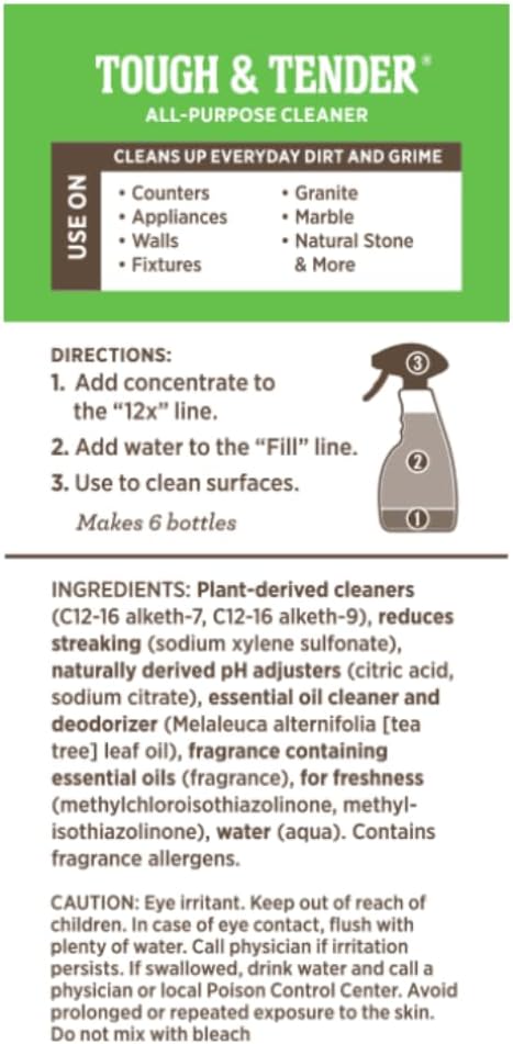 Melaleuca Tough & Tender 12x All-Purpose Cleaner – 8 fl. oz. | Super-Concentrated, Plant-Based Formula for Everyday Cleaning