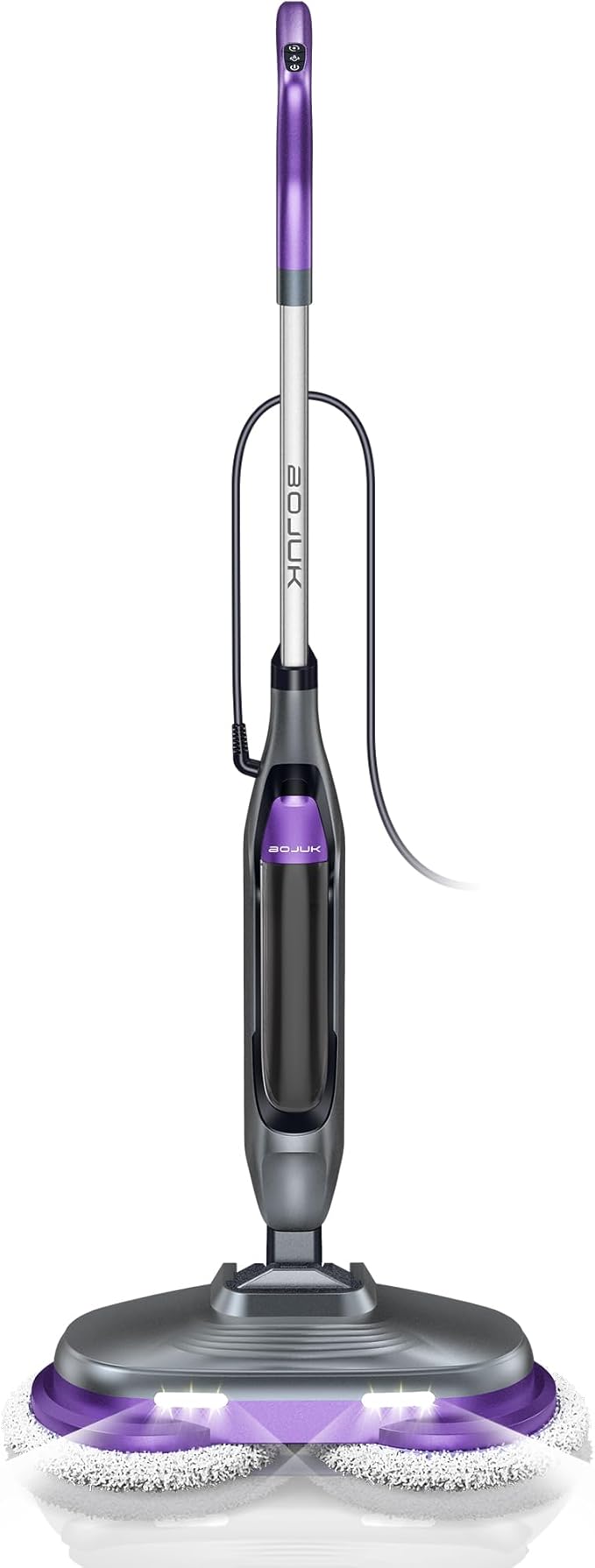 Steam Spin Mop, Smart Steam & Scrub Mop with 4 Cleaning Modes & LED Headlights, Safe for all Sealed Hard Floors like Tile, Hardwood, Stone, Laminate, Vinyl & More F2