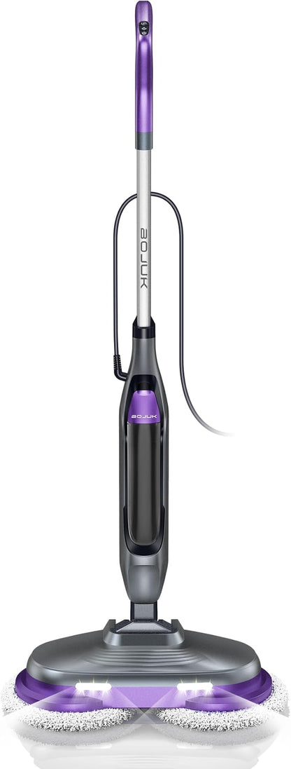 Steam Spin Mop, Smart Steam & Scrub Mop with 4 Cleaning Modes & LED Headlights, Safe for all Sealed Hard Floors like Tile, Hardwood, Stone, Laminate, Vinyl & More F2
