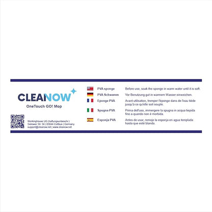 GO! Floor Cleaner, Floor Mops, Wring Mop, Mop with Wringing Function (Refill Sponge)
