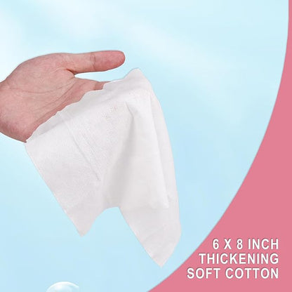 50 Pcs Fragrance Free, Plant Based Wet Wipes, Aloe Vera for Butt, Hands, Face Cleaning, Sufficient Quantity, Individual Wrapped, Portable Size, Ideal for Daily Use