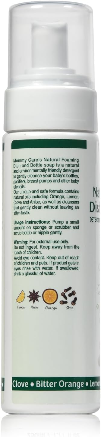 Mommy Care Dish Soap and natural Foaming Bottles (7.77 Fl oz, Lemon)