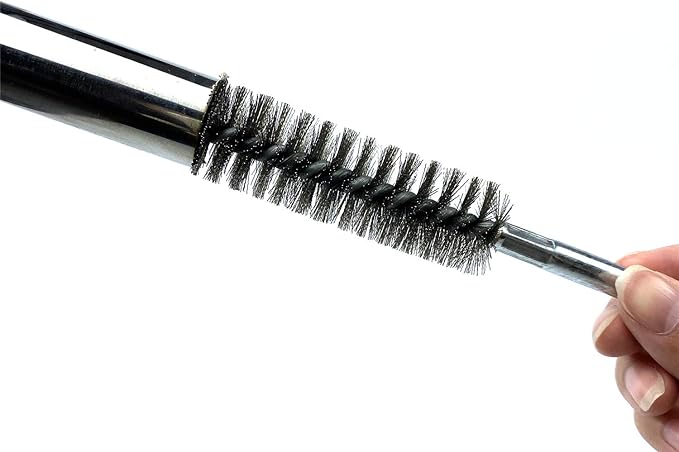 6pcs Pipe Cleaning Brush Set Stainless Steel Bristles, Stainless Steel Pipe Brush for Auto Parts,Bottles, Tubes, Etc.(9/10" 23mm)