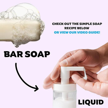 Lavender Hypoallergenic Dish Soap Bar - Organic - Pack of 3, Skin-Safe, Non-Toxic, Sustainable Kitchen Soap - Zero Waste