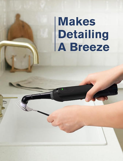 Sweepulire Rechargeable Electric Grout Brush, 2025 New Power Cleaning Brush with Stainless Steel Wire Brush, Multi-Purpose Tile Grout Cleaner Brush for Cleaning Tile, Corner, Kitchen, Tight Space