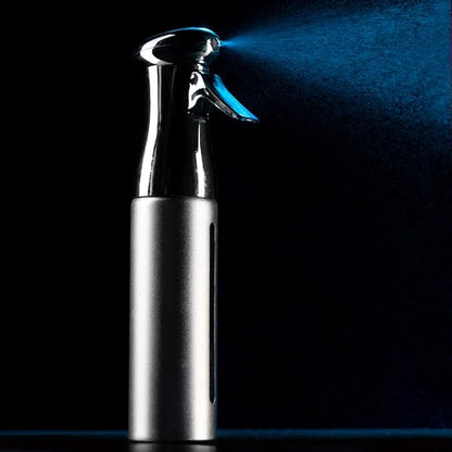 Colortrak Luminous Spray Bottle, 250ml/8.5oz Bottle with Full 360° Distribution, Easy-Use Pump, Quick View Window to Monitor Water Level, Eco-Friendly, Silver
