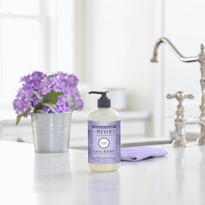 MRS. MEYER'S CLEAN DAY Variety, 1 Mrs. Meyer's Liquid Hand Soap, 12.5 OZ, 1 Mrs. Meyer's Liquid Dish Soap, 16 OZ, 1 CT (Lilac)