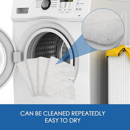 Replacement Microfiber Steam Mop pad Cleaning Pads for Shark Steam Pocket Mop S3500 Series S3550 S3501 S3601 S3601D S3901 S3801 S3801CO, White, S3501-White