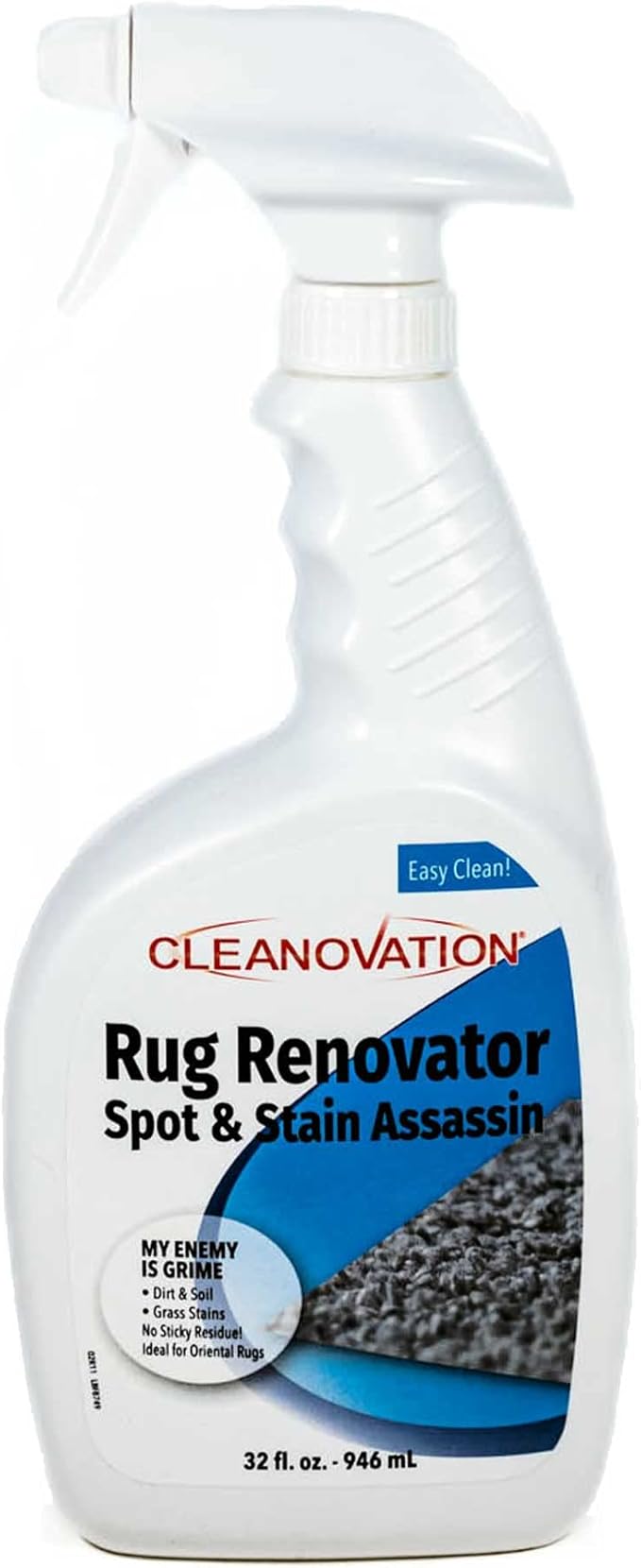 Rug Renovator Floor Scrub Brush with Long Handle, Scrape Brush Stiff Bristle Scrubber, Cleaning for carpet pet stains and odors, 32 Fl oz Carpet Shampoo