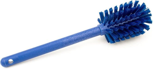 SPARTA Large Water Bottle Brush Ideal for Wide-Mouth Jars, Bottles and Tumblers, Dishwashing Tool with Handle for Home and Commercial Kitchens, Plastic, 12 Inches, Blue