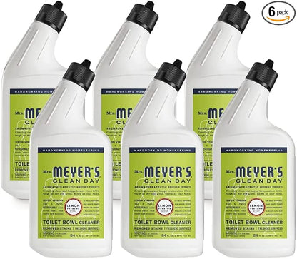 MRS. MEYER'S CLEAN DAY Lemon Verbena Toilet Bowl Cleaner, 24 Fl Oz. (Pack of 6)