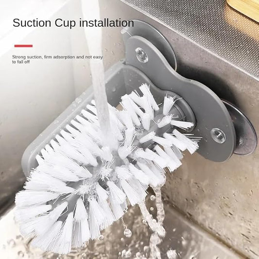 Sink Water Bottle Cleaning Brush Glass Cup Brush Suction Wall Lazy Cup Brush Kitchen Rotating Cup Tea Cup Brush Bar Kitchen Tool