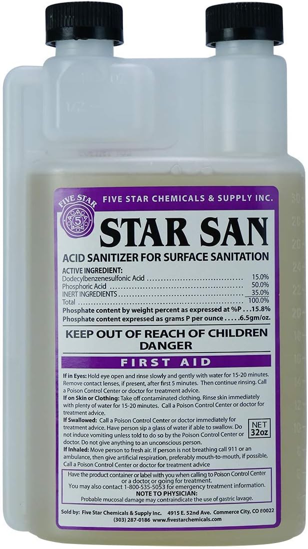 Five Star - 6022b_ - Star San - 32 Ounce - High Foaming Sanitizer