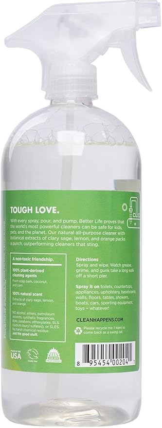 Better Life Natural All-Purpose Cleaner, Clary Sage & Citrus, 32 oz