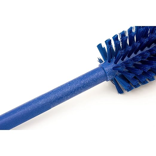 SPARTA Large Water Bottle Brush Ideal for Wide-Mouth Jars, Bottles and Tumblers, Dishwashing Tool with Handle for Home and Commercial Kitchens, Plastic, 12 Inches, Blue, (Pack of 6)