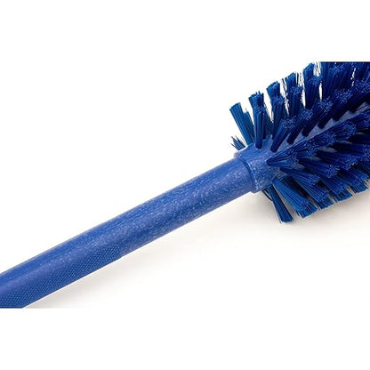 SPARTA Large Water Bottle Brush Ideal for Wide-Mouth Jars, Bottles and Tumblers, Dishwashing Tool with Handle for Home and Commercial Kitchens, Plastic, 12 Inches, Blue, (Pack of 6)
