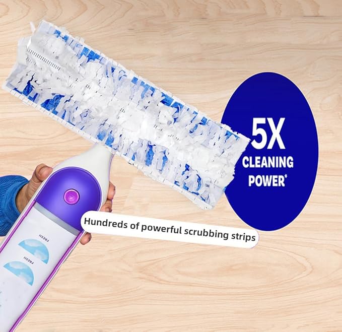 Disposable Mopping Pad Refills for Swiffer PowerMop Multi-Surface Mop and Swiffer PowerMop Wood Mop, Spray Clean Pads Replacement (Blue-15)
