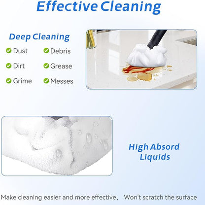 Pads Fit for Dupray Handheld Steam Cleaner: Small Bonnets Compatible with Dupray Triangular Brush Tool - Washable and Reusable Handheld Steamer Cloth Accessories (8 Packs)