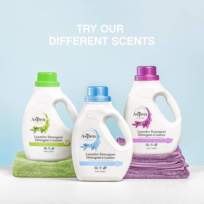 Natural Laundry Detergent Lavender & Lemongrass - 100% Natural, Organic, HE Liquid Laundry Detergent - Vegan, Cruelty-Free, Biodegradable - Safe for Babies, Pets & Kids - EWG Certified (2