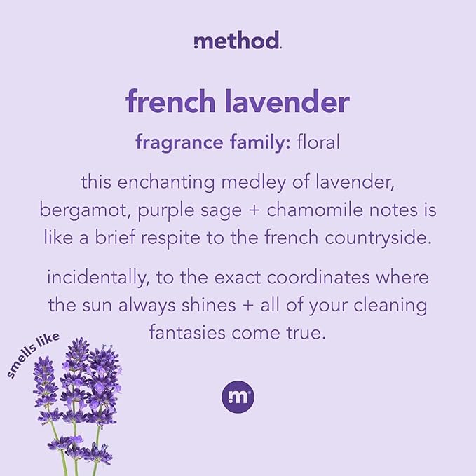 Method All Purpose Cleaner Lavender, Method Multipurpose Cleaner Refill 68 oz. and Cleaner Spray Bottle 28 oz. with Microfiber Towel