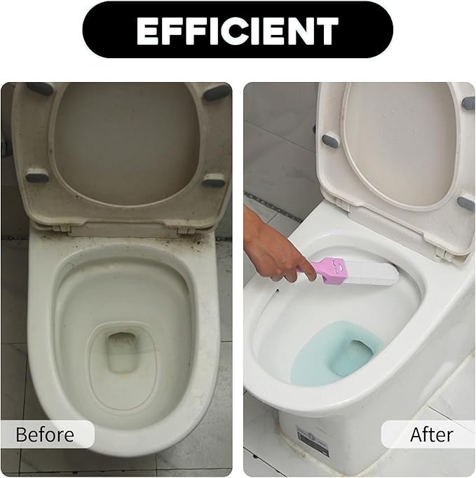 19PCS Pumice Stone Toilet Bowl Cleaner with Handle, 3Handle+16Stone Bathroom Cleaner Powerful Hard Water Stain Remover for Toilet Sink Kitchen （White）