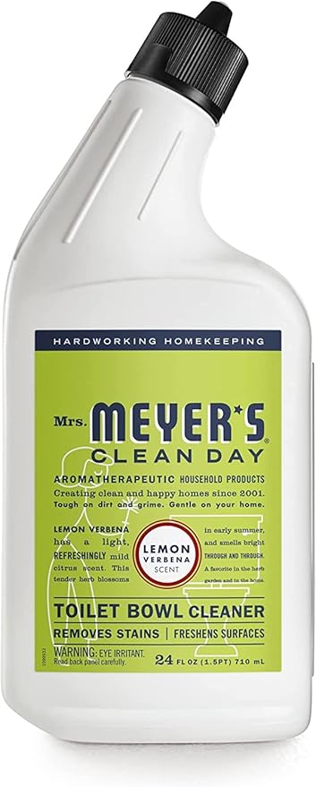 MRS. MEYER'S CLEAN DAY Lemon Verbena Toilet Bowl Cleaner, 24 Fl Oz. (Pack of 6)