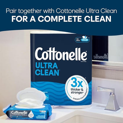 Cottonelle Fresh Care On-The-Go Flushable Wet Wipes, Adult Wet Wipes, 24 On-The-Go Pack, 14 Wipes Per Pack (336 Total Wipes), Packaging May Vary