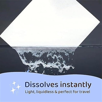 Laundry Detergent Sheets, Laundry Sheets for Traveling, Ultra-Concentrated，Fragrance-Free, For Borh Travel and Home Use - 1 Pack / 32 Loads