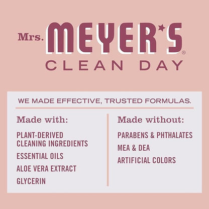 MRS. MEYER'S CLEAN DAY Liquid Dish Soap, Rose Scent, 16 Fl Oz (Pack of 3)