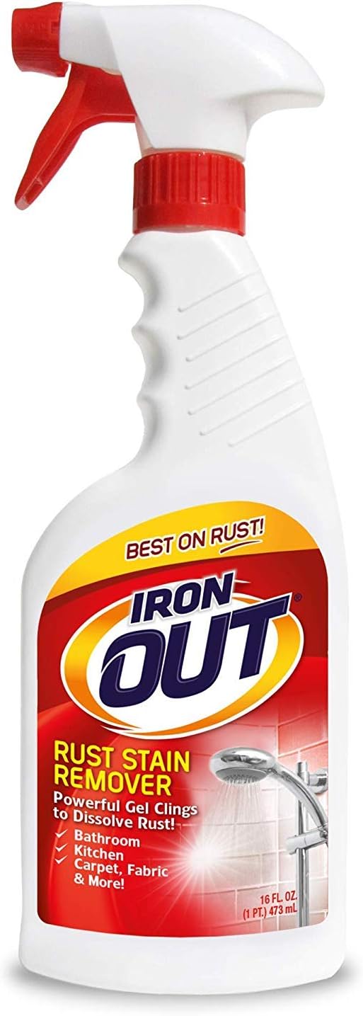 Iron Out Rust Stain Remover Automatic Toilet Bowl Cleaner Tablets and Powerful Gel Spray