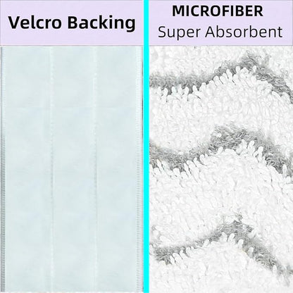 Upgraded Spray Mop Refills Pads for PowerMop, Reusable Mop Refill Pads Replacement Head for Power Mop, Microfiber Mopping Pads for Multi-Surface Floor Cleaning (Reusable 6 Packs)