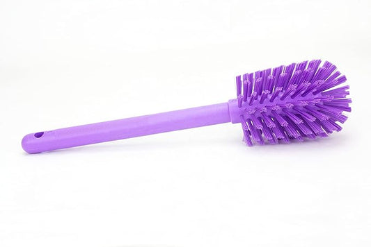 SPARTA Large Water Bottle Brush Ideal for Wide-Mouth Jars, Bottles and Tumblers, Dishwashing Tool with Handle for Home and Commercial Kitchens, Plastic, 12 Inches, Purple